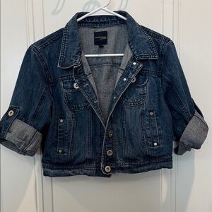 Highway Jeans Dark Blue Cropped Denim Jacket